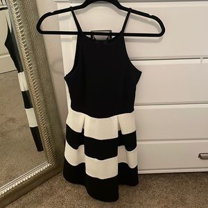 Black and white dress